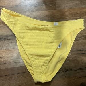 Abercrombie & Fitch Yellow Bikini Bottom